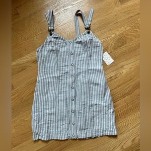 Free People Summer Lightweight Dress, Size M, Grey Combo, Brand New with tags